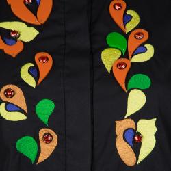 Peter Pilotto Black Embroidered Sleeveless Top S