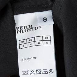 Peter Pilotto Black Embroidered Sleeveless Top S