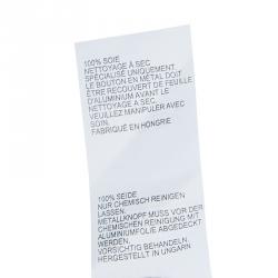 Pre Owned Peter Pilotto Black Abstract Print Mikado Silk Dress L