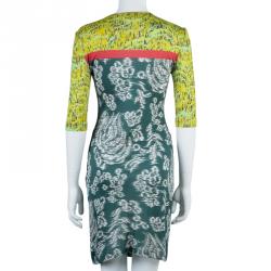 Pre Owned Peter Pilotto Multicolor Printed Bodycon Dress S