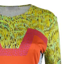 Pre Owned Peter Pilotto Multicolor Printed Bodycon Dress S