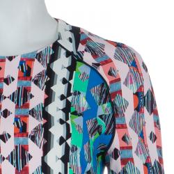 Pre Owned Peter Pilotto Printed Knee-Length Dress M