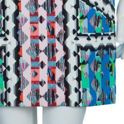 Pre Owned Peter Pilotto Printed Knee-Length Dress M