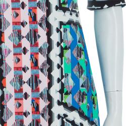 Pre Owned Peter Pilotto Printed Knee-Length Dress M
