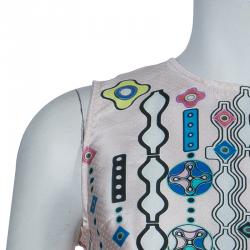 Pre Owned Peter Pilotto Digital Print Silk Top M