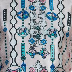 Pre Owned Peter Pilotto Digital Print Silk Top M