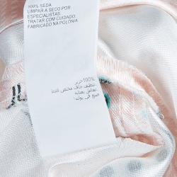 Pre Owned Peter Pilotto Digital Print Silk Top M