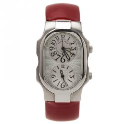 Philip Stein Silver Stainless Steel Teslar Women's Wristwatch 26MM