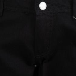 Philipp Plein Couture Black Denim Studded Straight Fit Jeans L