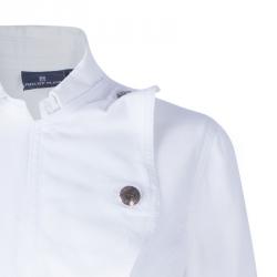 Pre Owned Philipp Plein White Peplum Denim Jacket M