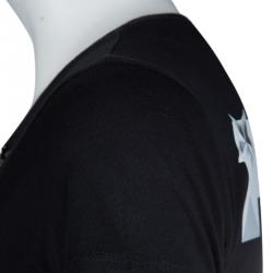 Philipp Plein Couture Black Jersey Disney Print Embellished T-Shirt XS