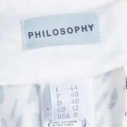 Pre Owned Philosophy Multicolor Floral Printed Skirt M