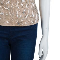 Philosophy Di Alberta Ferretti Nude Studded Corset S