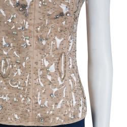 Philosophy Di Alberta Ferretti Nude Studded Corset S