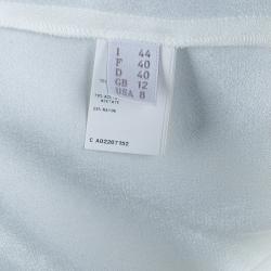 Pre Owned بلوزة فيلوسوفي دي البيرتا فيريتي برقبة مستديرة مزخرفة أكمام طويلة M