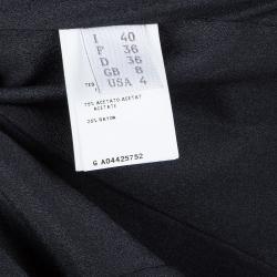 Philosophy Black Short Sleeve Slit Detail Maxi Dress S