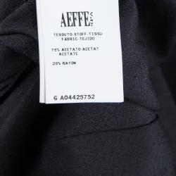 Philosophy Black Short Sleeve Slit Detail Maxi Dress S