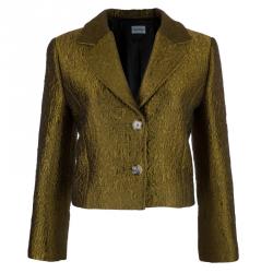 Philosophy di Alberta Ferretti Bronze Textured Jacket M