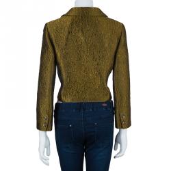 Philosophy di Alberta Ferretti Bronze Textured Jacket M