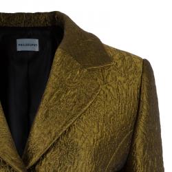 Philosophy di Alberta Ferretti Bronze Textured Jacket M