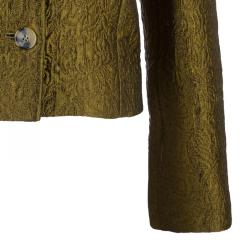 Philosophy di Alberta Ferretti Bronze Textured Jacket M