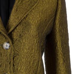 Philosophy di Alberta Ferretti Bronze Textured Jacket M