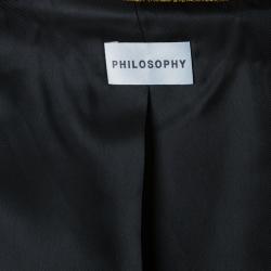 Philosophy di Alberta Ferretti Bronze Textured Jacket M