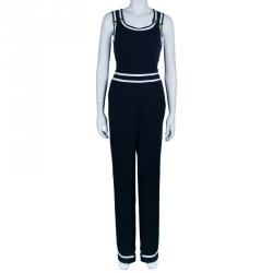 Pre Owned Philosophy di Alberta Ferretti Navy Sailor Jumpsuit M