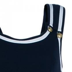 Pre Owned Philosophy di Alberta Ferretti Navy Sailor Jumpsuit M