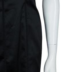 Pre Owned Philosophy di Alberta Ferretti Black Strapless Satin Dress M
