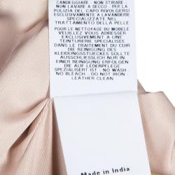Pre Owned Philosophy Beige Leather Blazer M