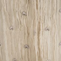 Philosophy Di Alberta Feretti Beige Embroidery Detail Sleeveless Sheer Top M