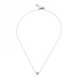 Piaget Possession Diamond & Rose Gold Pendant Chain Necklace
