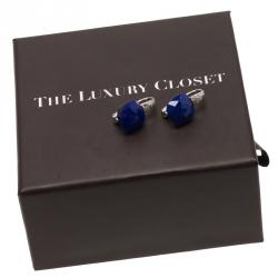 Pomellato Capri Diamond & Lapis Lazuli White Gold Drop Earrings