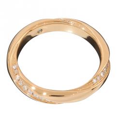 Pre Owned خاتم بونتي فيشيو ذهب وردي ألماس 0.22 قيراط مقاس 53