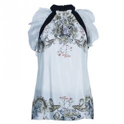 Prabal Gurung Silk Printed Halter Neck M