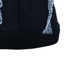 Prabal Gurung Polka Ruffle Chiffon Knit Top M