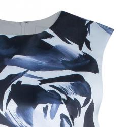 Prabal Gurung Rose Print Asymmetric Sleeveless Dress M