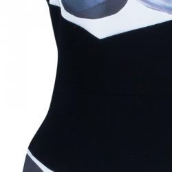 Prabal Gurung Rose Print Asymmetric Sleeveless Dress M