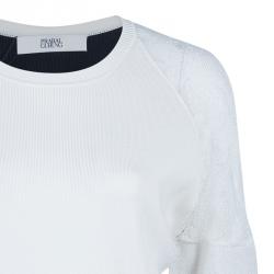 Prabal Gurung Monochrome Lace Top S