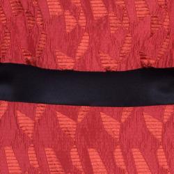 مملوكة مسبقًا Prabal Gurung Red Short Sleeve Dress M