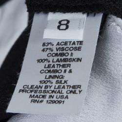 مملوكة مسبقًا سروال برابال غورونغ تفاصيل قصاصات جلد مونوكروم M