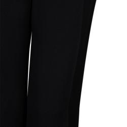 Prabal Gurung Monochrome Leather Trim Detail Trousers S