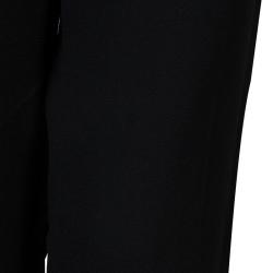 Prabal Gurung Monochrome Leather Trim Detail Trousers L