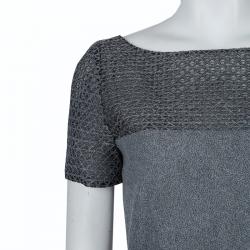 Prabal Gurung Grey Wool Dress M