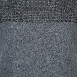 Prabal Gurung Grey Wool Dress M