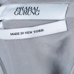 Prabal Gurung Grey Wool Dress M
