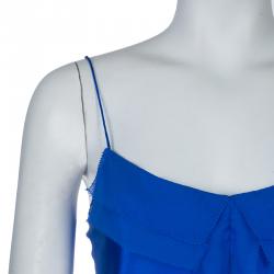 Prabal Gurung Blue Silk Cami Top M