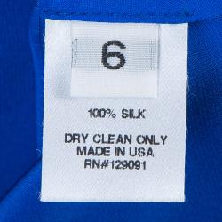 Prabal Gurung Blue Silk Cami Top M