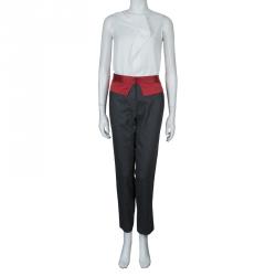 Prabal Gurung Grey Wool Trousers M